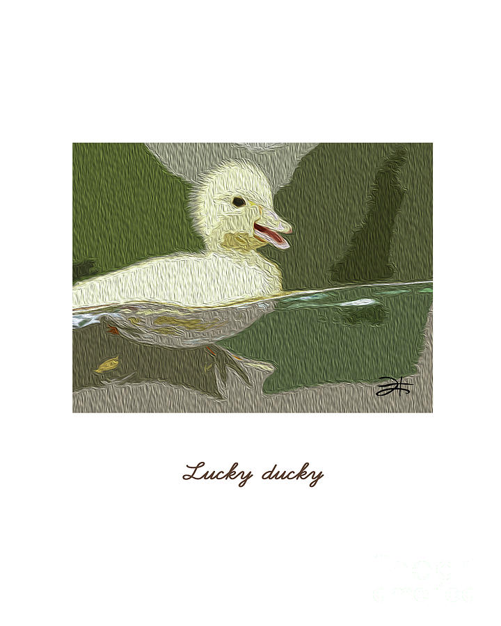 Lucky Ducky Mixed Media by Francelle Theriot