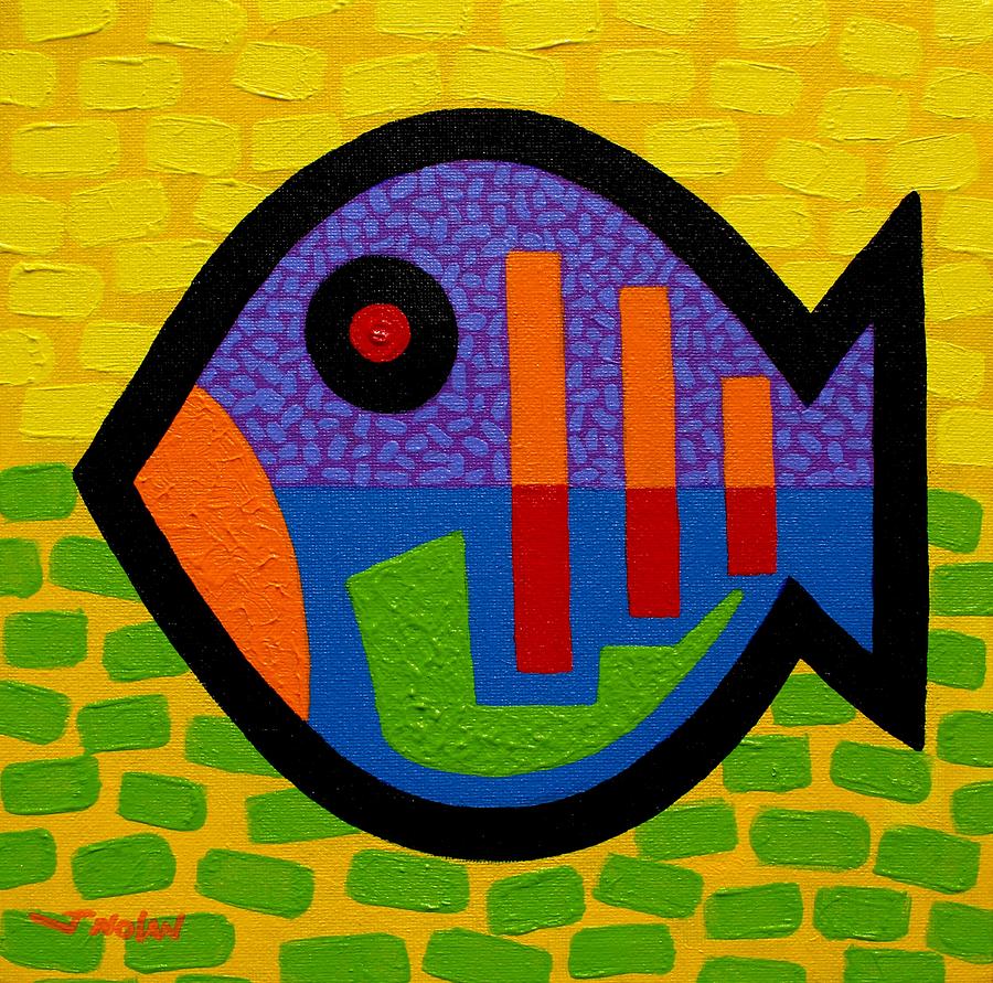 Fish Painting - Lucky Fish II  by John  Nolan