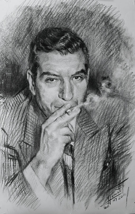 Lucky Luciano Drawing by Ylli Haruni