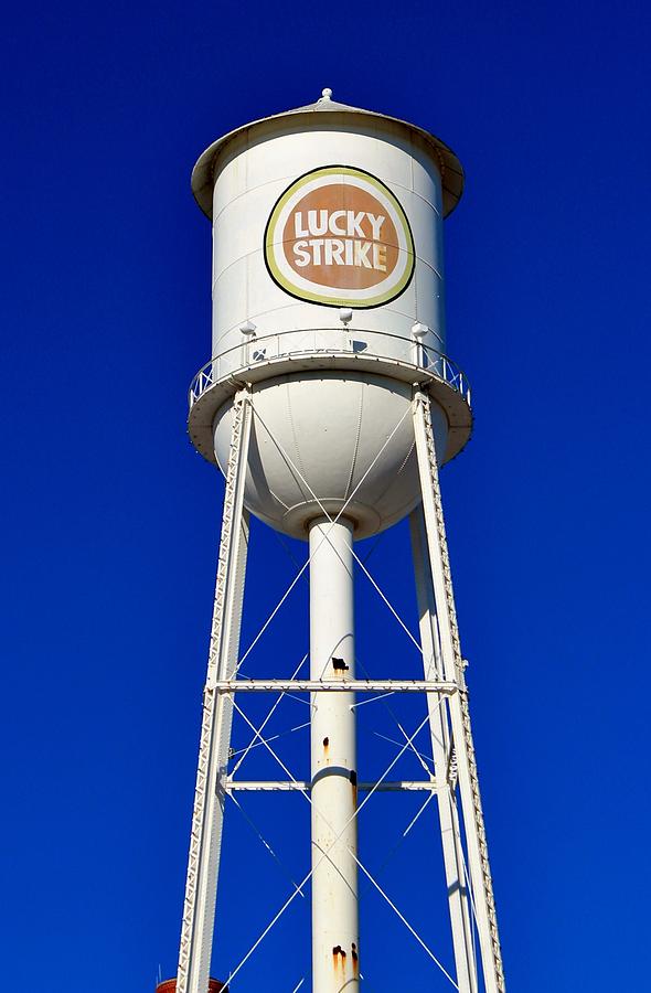 Lucky Strike Water Tower Photograph by Cynthia Guinn