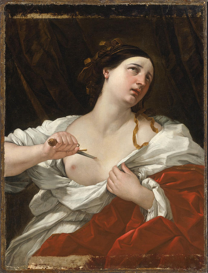 Lucretia Painting by Studio of Guido Reni