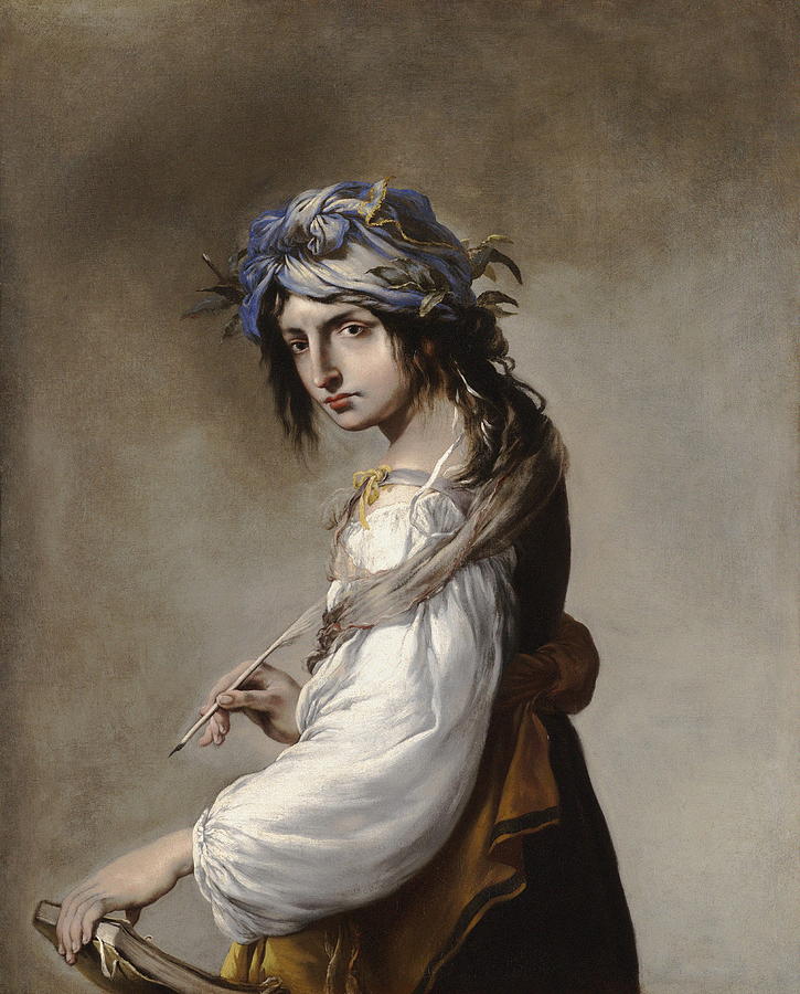 Holiday Painting - Lucrezia As Poetry by Salvator Rosa