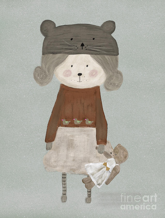 Lucy Bear Painting by Bri Buckley