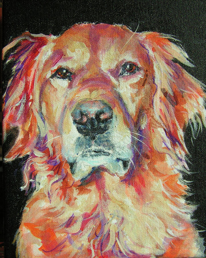 Lucy Painting by Judy Rogan