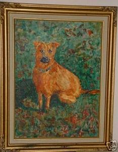 Dog Painting - Lucy by Ladonna Idell Dog Painting - Lucy by Ladonna Idell