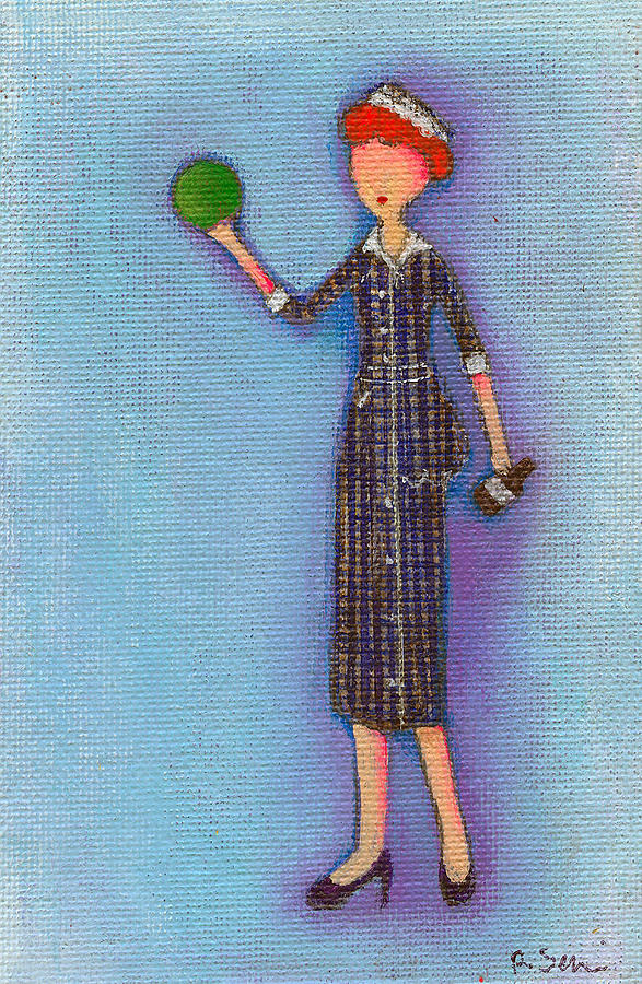 Lucille Ball Painting - Lucys Drunken Green Ball by Ricky Sencion