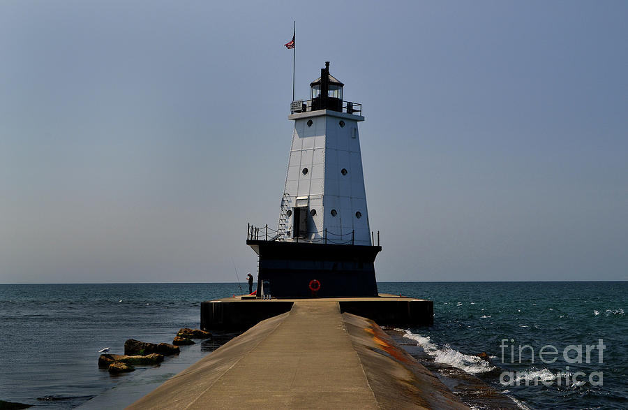 Ludington Lighthouse Michigan Photograph by Amy Lucid