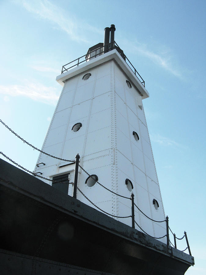Lighthouse Photograph - Ludington Lighthouse by Samantha Wagner