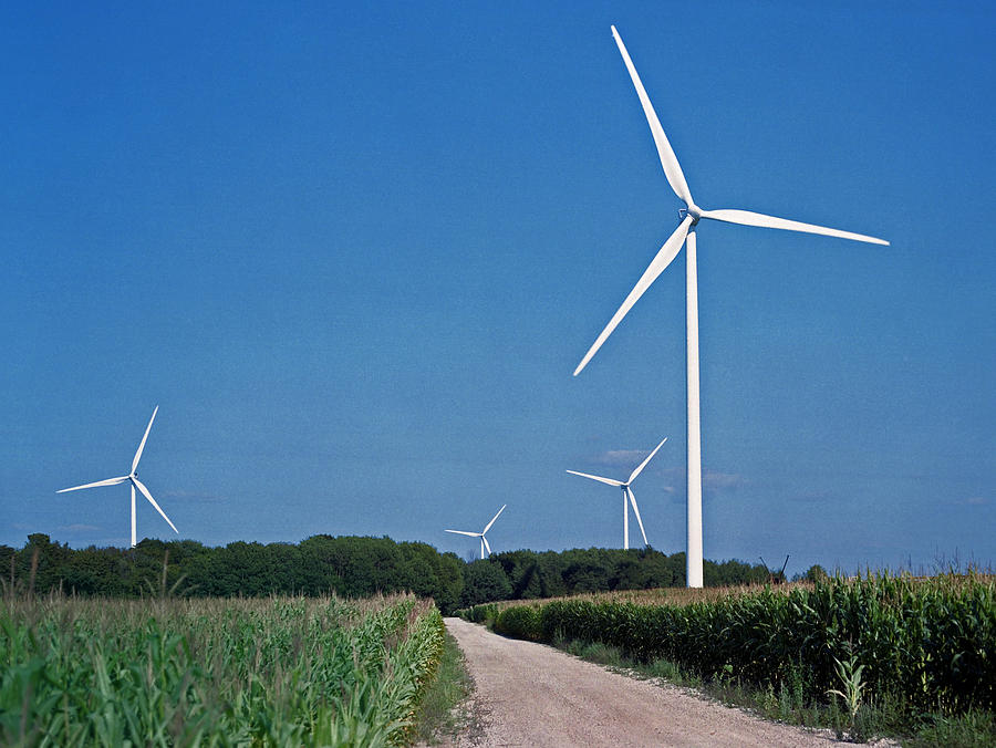 Consumers Energy Photograph - Ludington Wind Farm by Kris Rasmusson