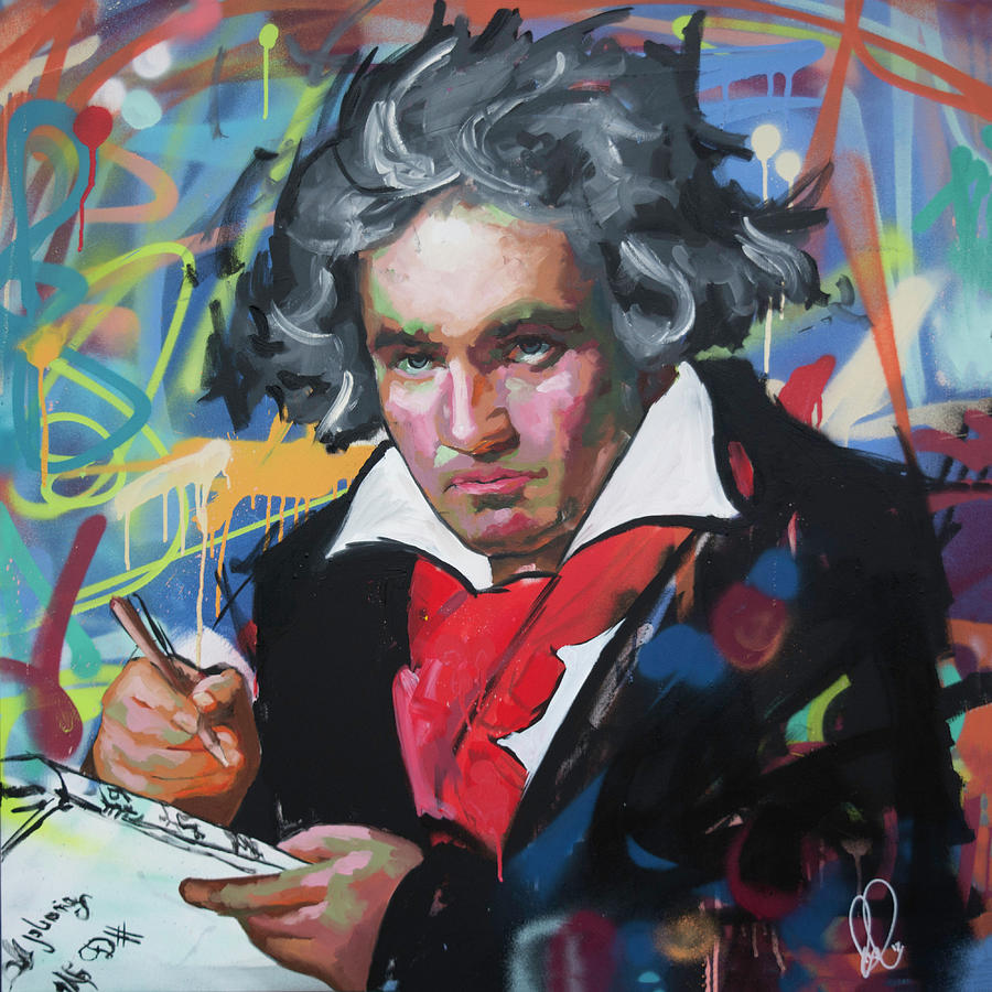 Ludwig van Beethoven Painting by Richard Day