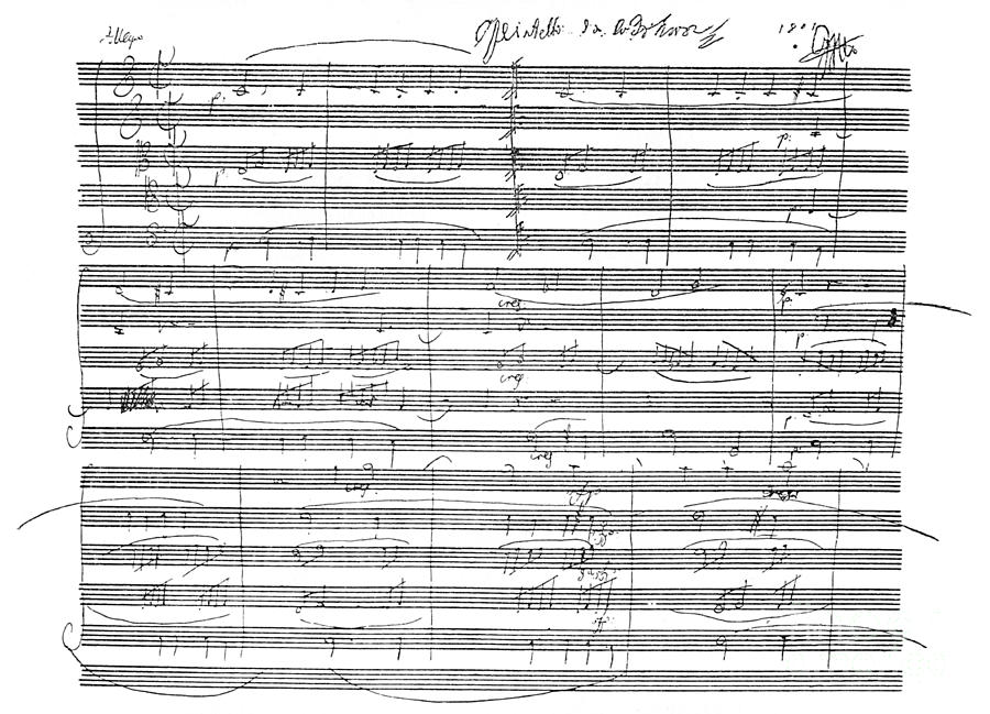 Ludwig van Beethoven s string quintet in C major Drawing by Ludwig van Beethoven