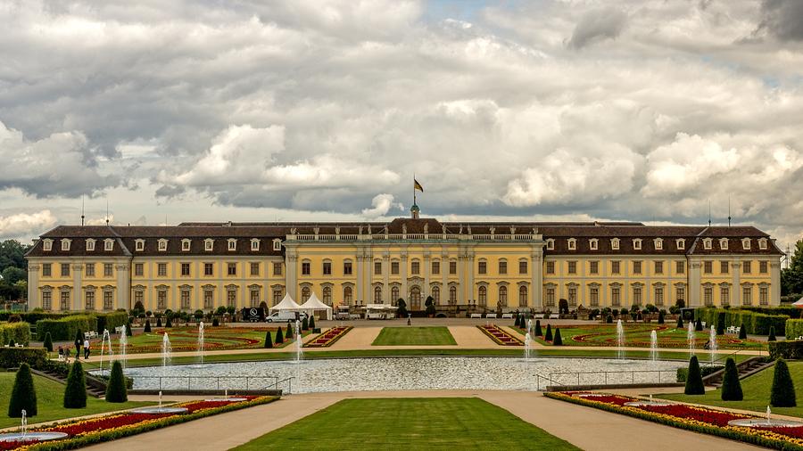 Architecture Digital Art - Ludwigsburg Palace by Super Lovely