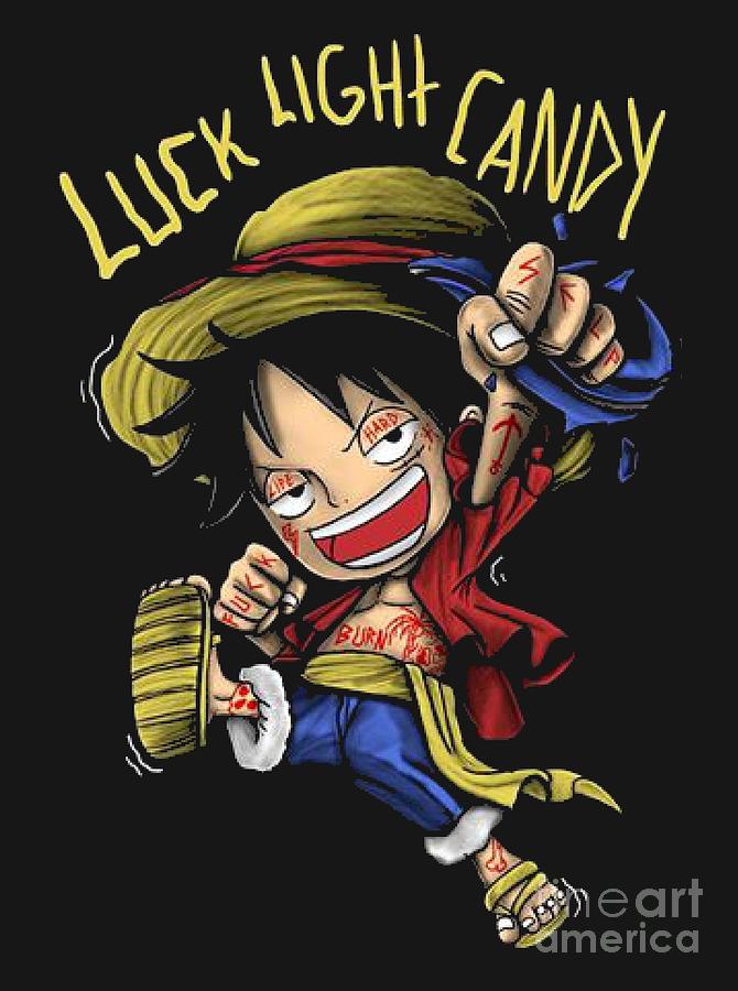Luffy Kid One Piece Digital Art By Aditya Sena