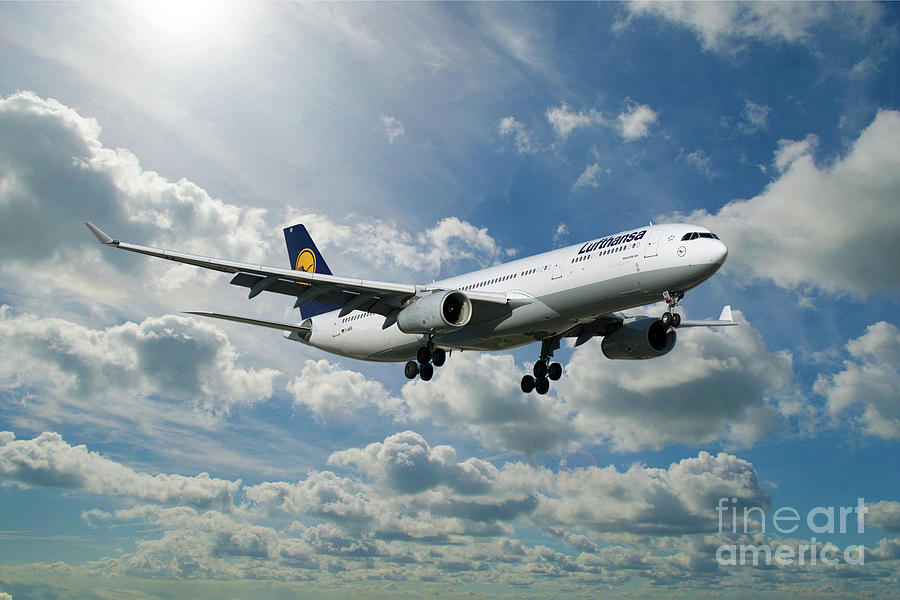 Lufthansa Airbus A330-300 Digital Art by Airpower Art