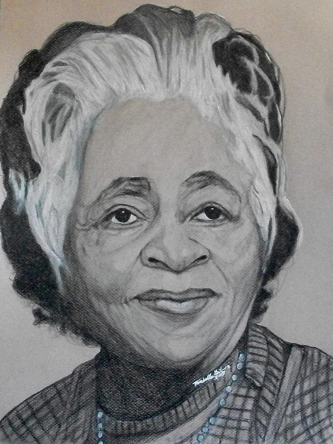 Lula Bannister-Johnson Drawing by Michelle Gilmore