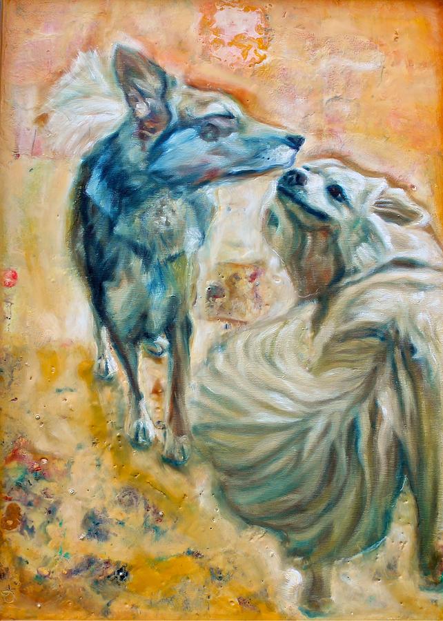 Lumi and Friend Painting by Greg Hester
