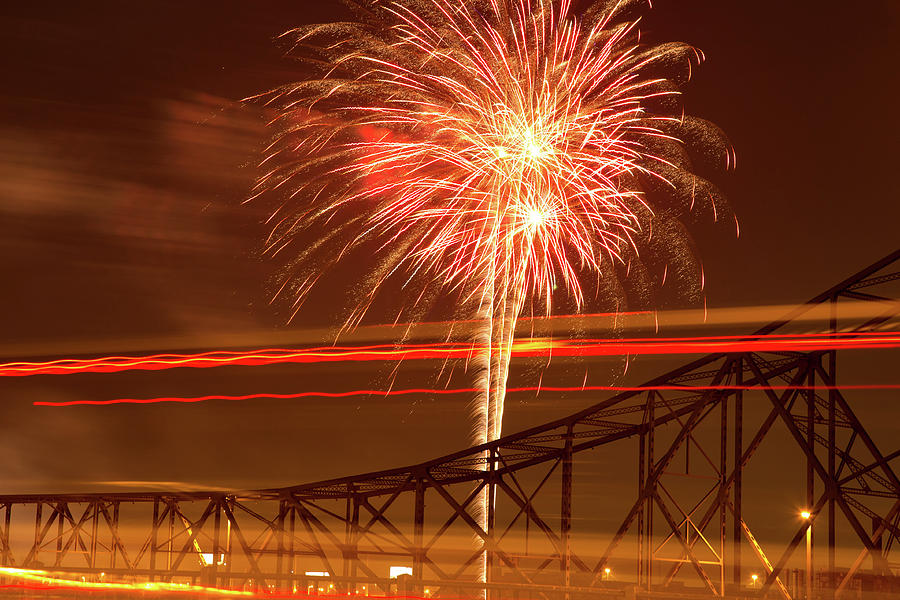 Lumiere Fireworks Photograph by Joe Kopp