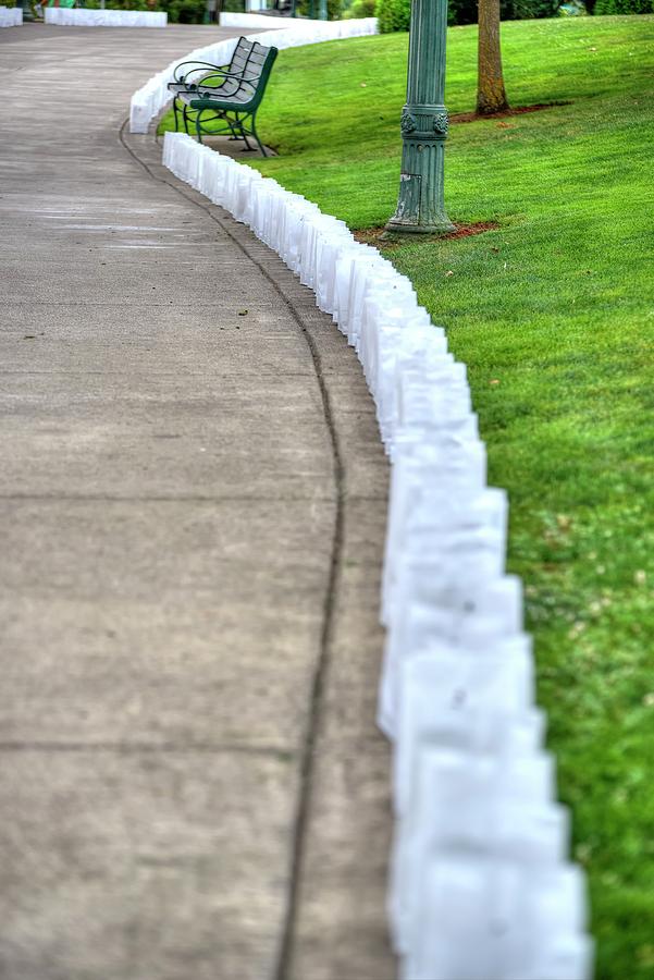 Luminaries and Bench Photograph by Jerry Sodorff