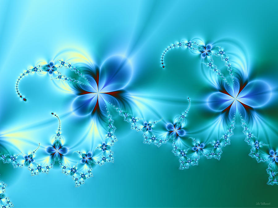 Luminescent flowers Digital Art by Julie Vaillancourt - Fine Art America