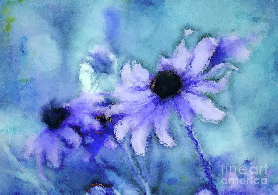 Flower Digital Art - Luminous - a22t01c15 by Variance Collections