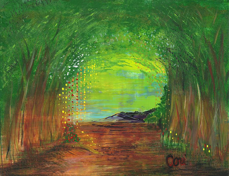 Luminous Path Painting by Corinne Carroll