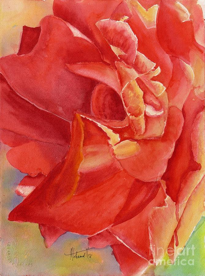 Painting Painting - Luminous Rose by Mohamed Hirji Painting Painting - Luminous Rose by Mohamed Hirji