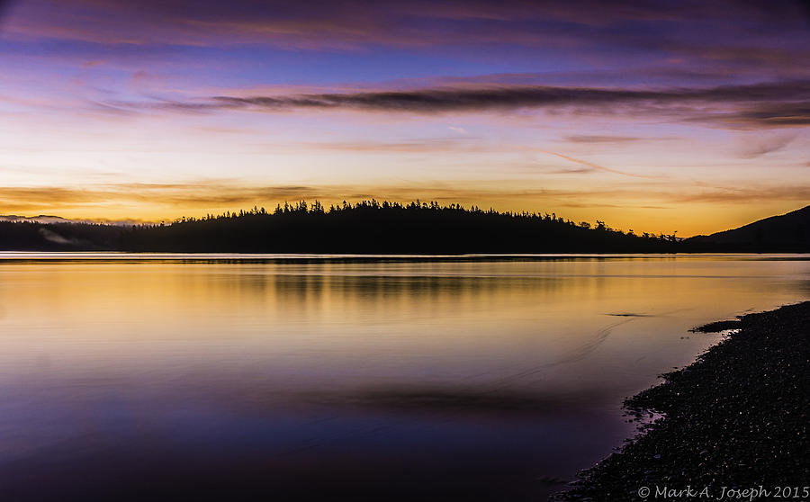 Lummi Portage Sunrise Photograph by Mark Joseph