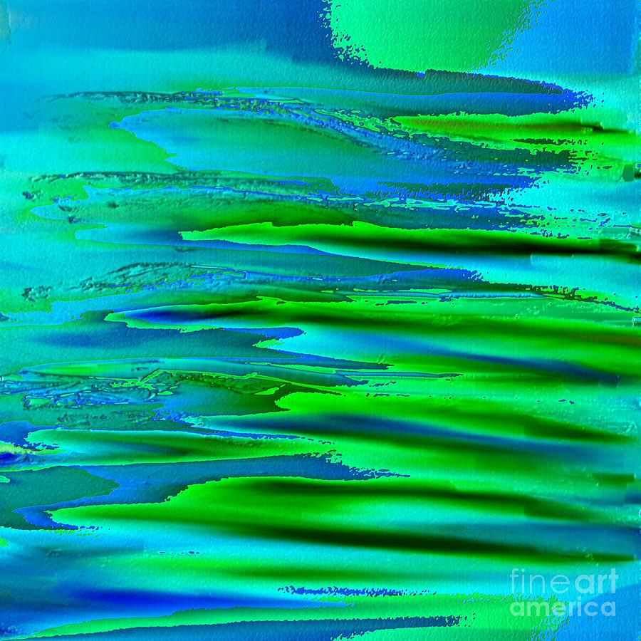 Abstract Digital Art - Luna by Carole Thivierge