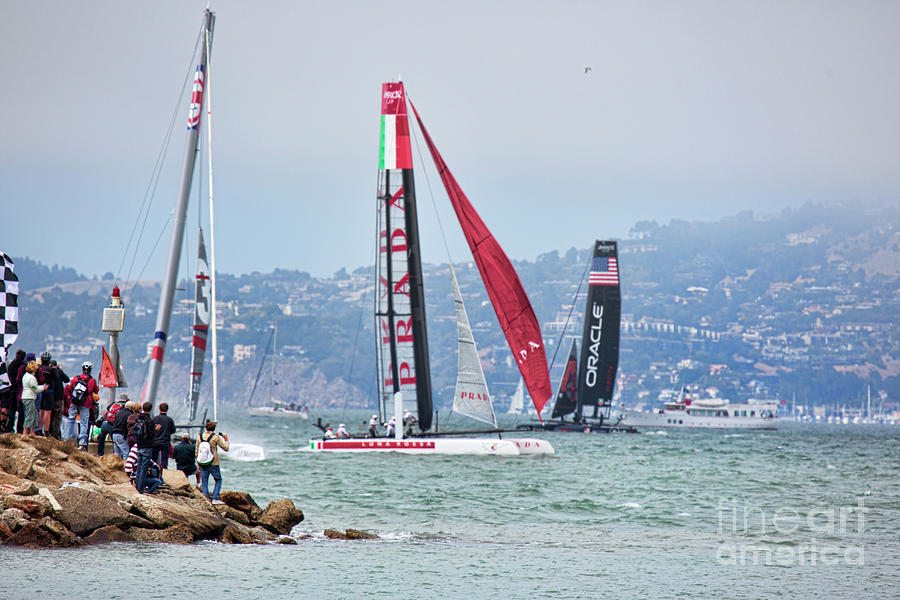 Luna Rossa #34 Oracle USA Americas Cup Photograph by Chuck Kuhn