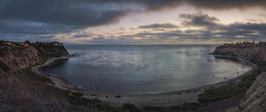 Lunada Bay After Sunset Panorama Photograph by Andy Konieczny