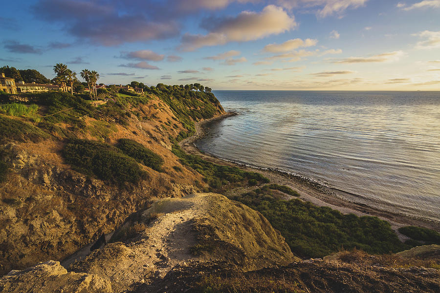 Lunada Bay at Sunset Photograph by Andy Konieczny