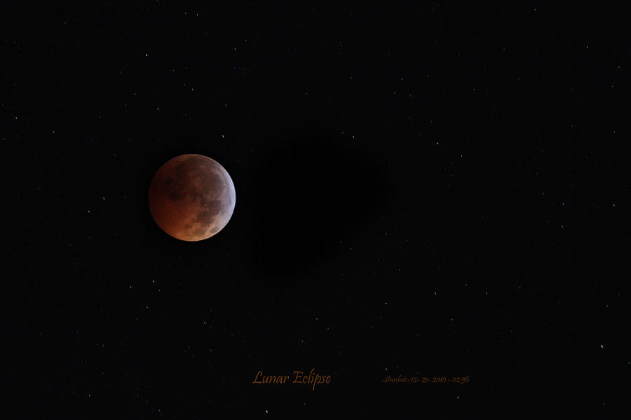 Lunar Eclipse 12-21-2010 Photograph by Joseph G Holland