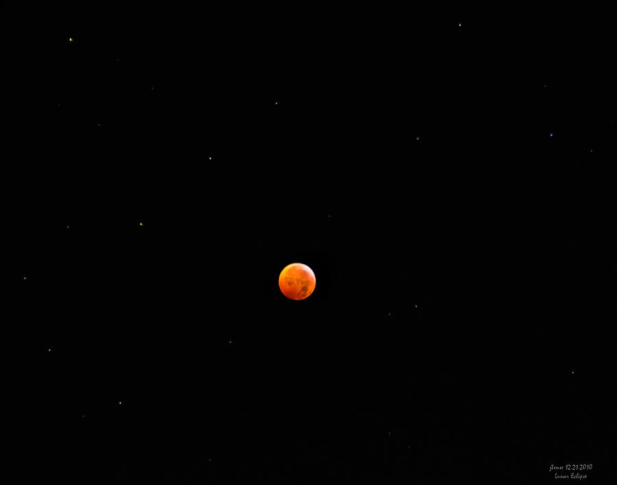 Lunar Eclipse 12.21.2010 Photograph by JoAnn Lense