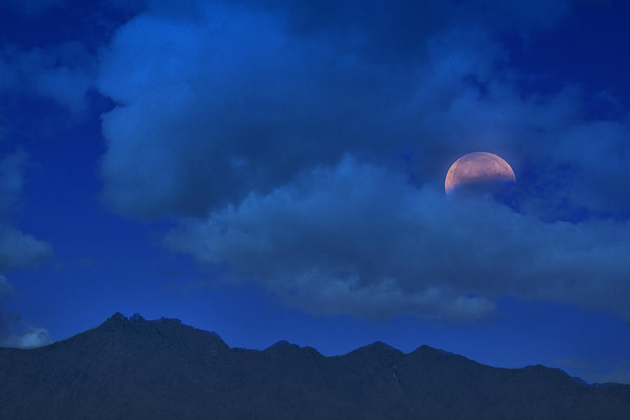 Lunar Eclipse Hide and Seek  Photograph by Saija Lehtonen