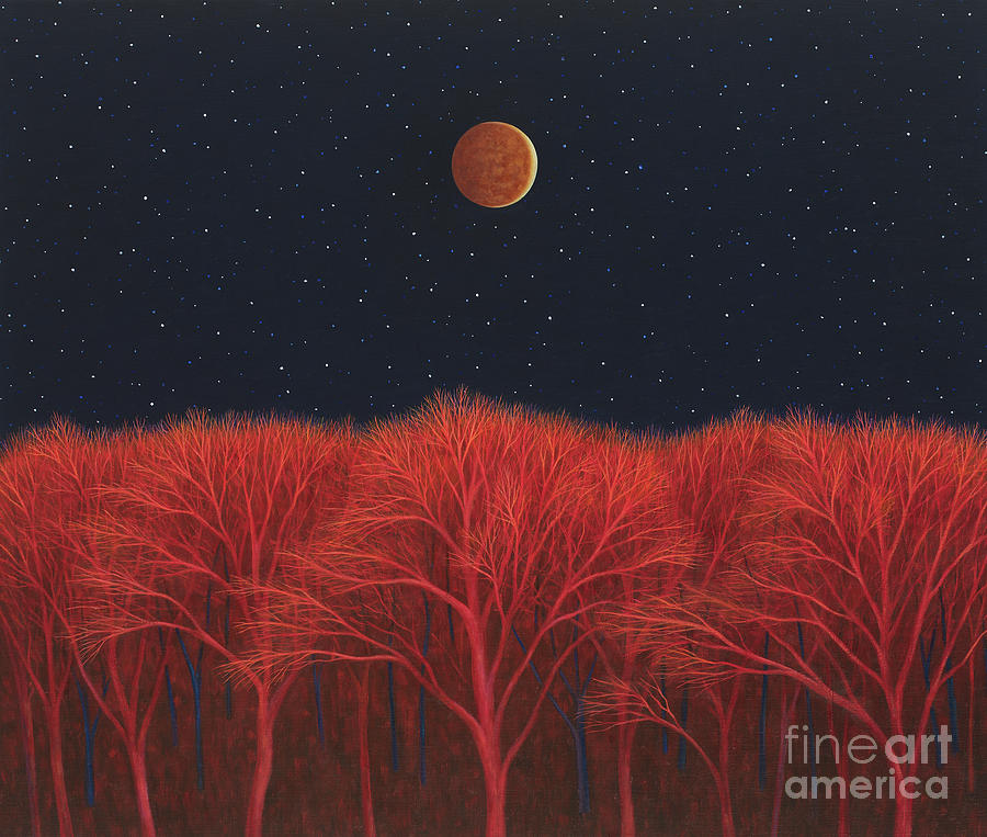 Lunar Eclipse II Painting by Scott Kahn