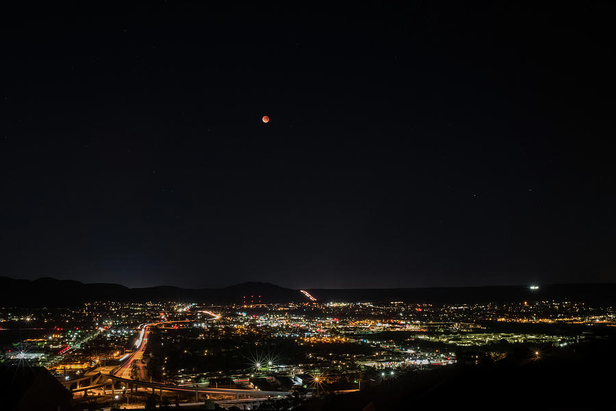 Lunar Eclipse Over Santee Photograph by TM Schultze