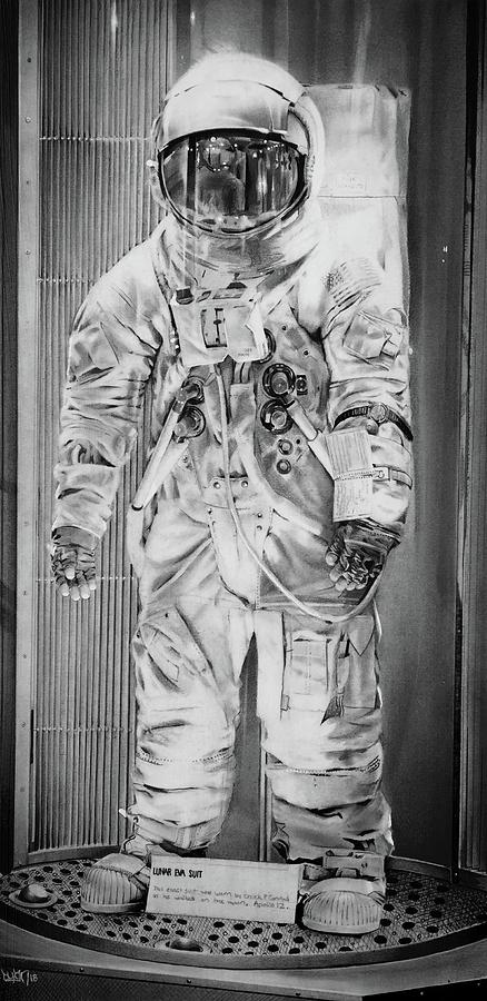 Lunar Eva Suit Drawing by Dylan Macleod - Fine Art America