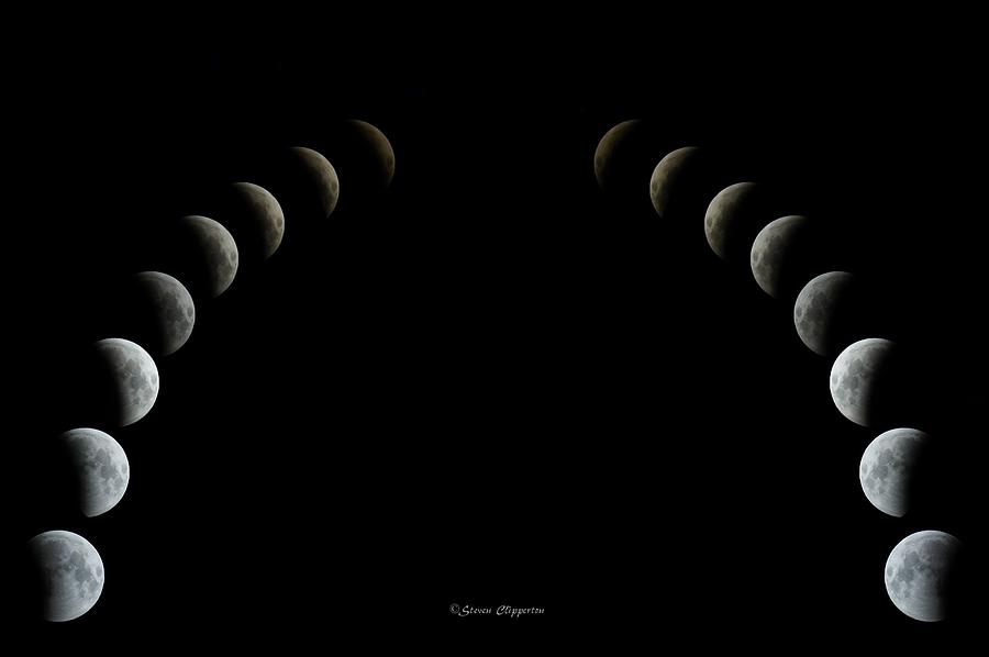 Lunar Line Up Photograph by Steven Clipperton