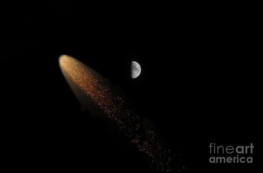 Space Photograph - Lunar pass by David Lee Thompson