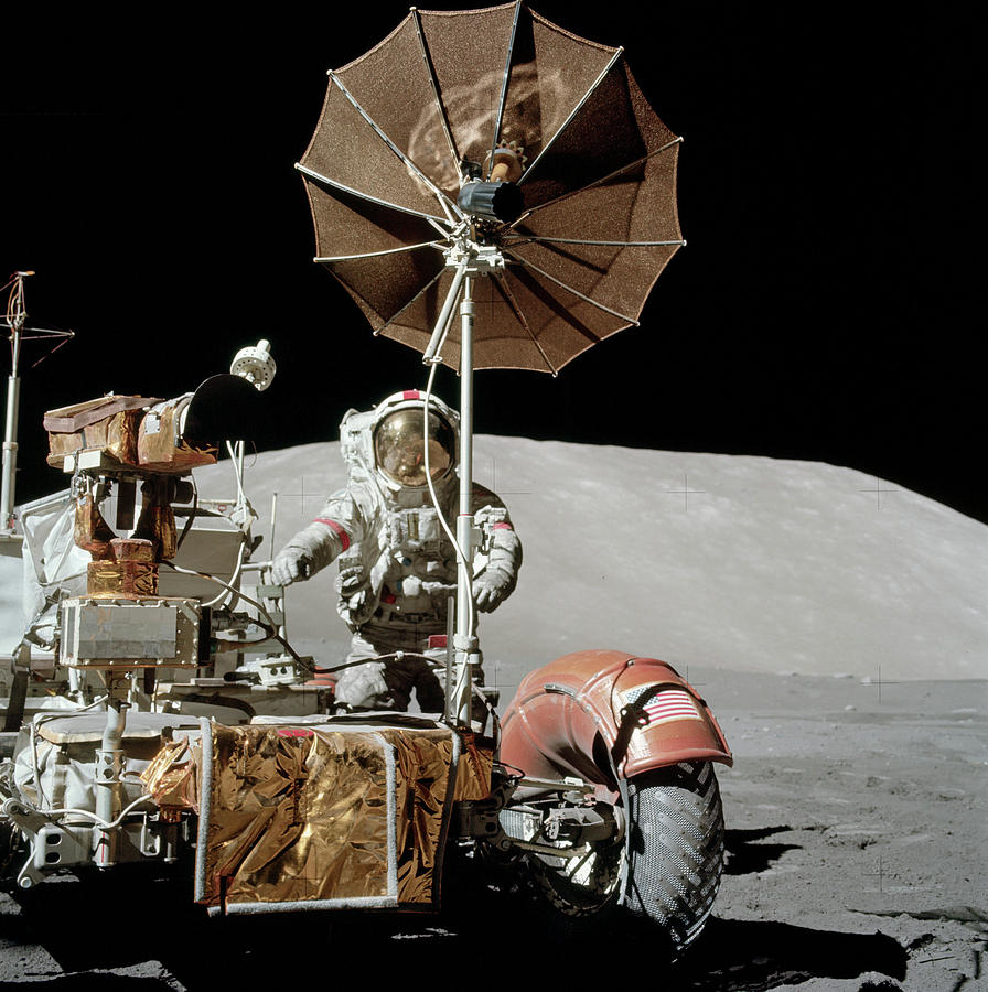 Lunar Roving Vehicle Apollo 17 Space Mission Photograph By Space Panoramas Pixels 