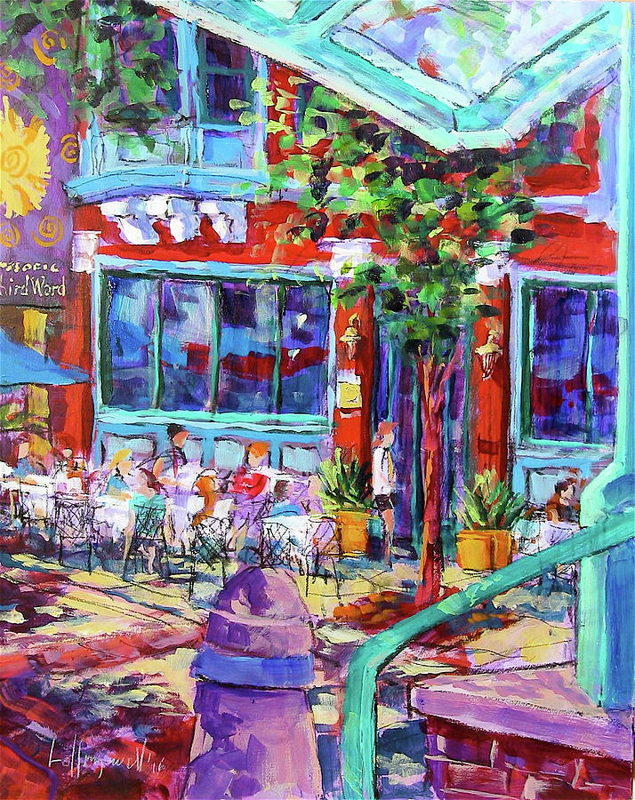 Lunch Alfresco Painting by Les Leffingwell