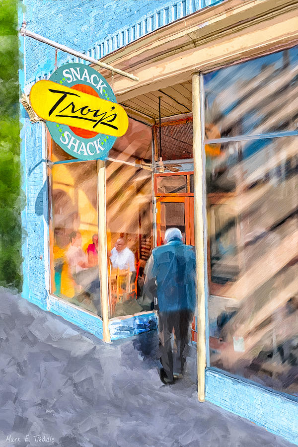 Lunch At Troys Snack Shack Mixed Media by Mark Tisdale