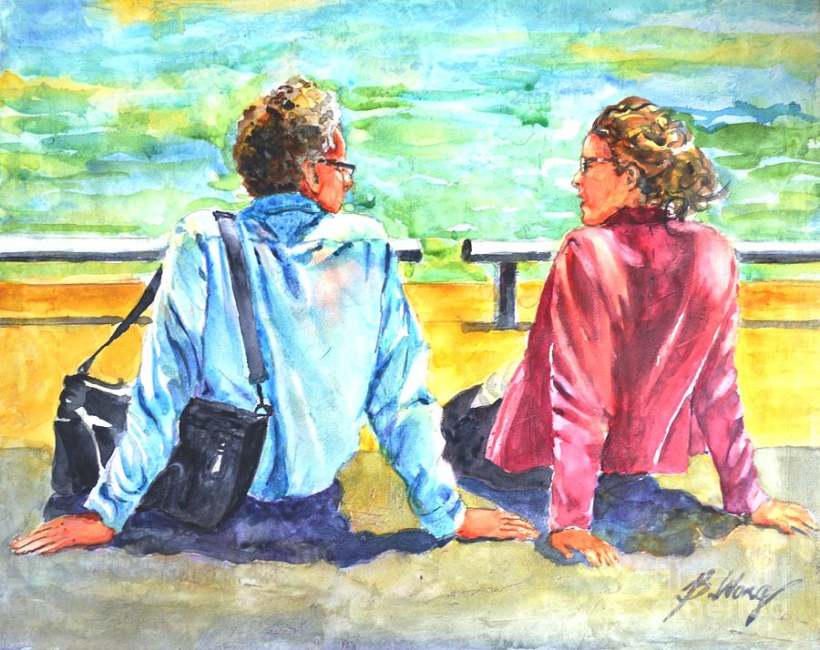 Lunch Break Painting by Betty M M Wong