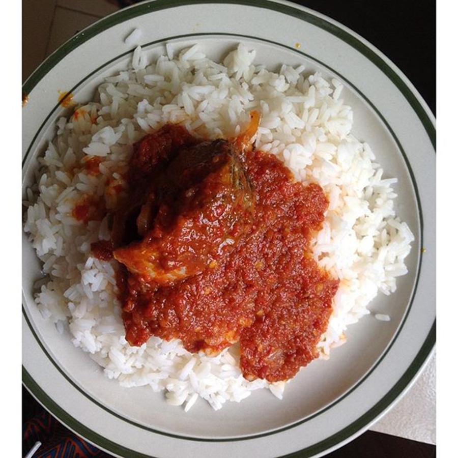 Fish Photograph - Lunch Idea:

#rice And #mackerel by African Foods