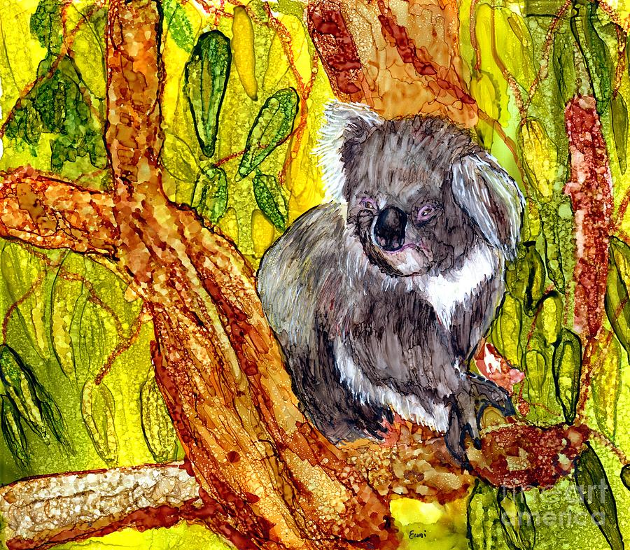 Lunch in the Gum Tree Painting by Eunice Warfel