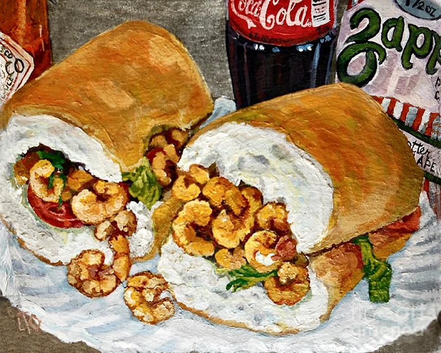 Potato Chip Painting - Lunch by Lisa Tygier Diamond