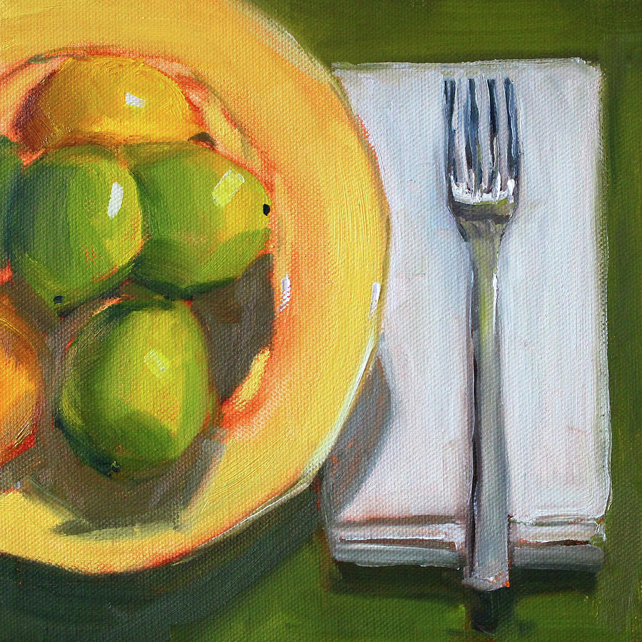 Lunch Painting by Nancy Merkle