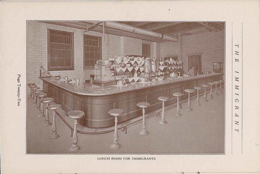 Lunch Room For Immigrants Photograph by Chicago and North Western Historical Society