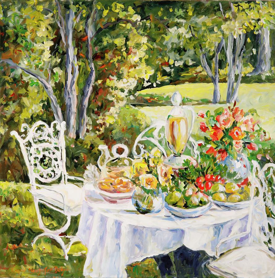Luncheon Painting by Ingrid Dohm