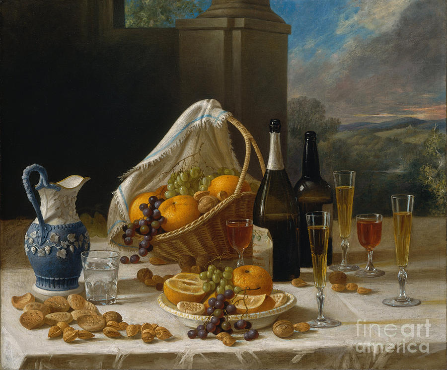 Luncheon Still Life Painting by Celestial Images